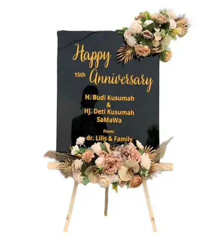 Papan Bunga Akrilik Cukil