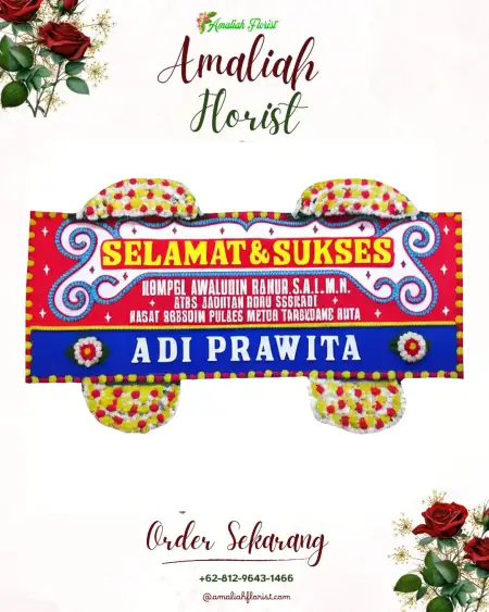 Papan Bunga Ucapan Selamat Cukil